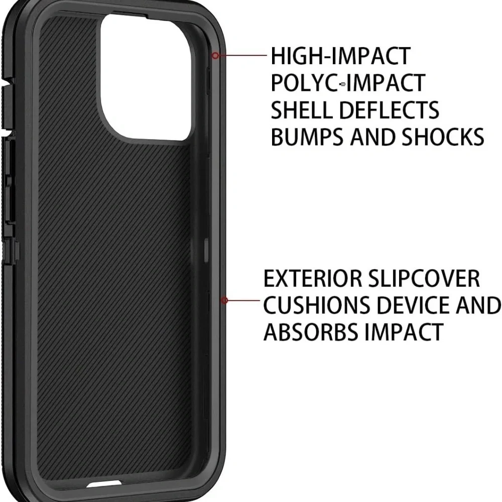 Defender Case Hybrid Dual Layer Shockproof Cover | IPhone 14 ProMax